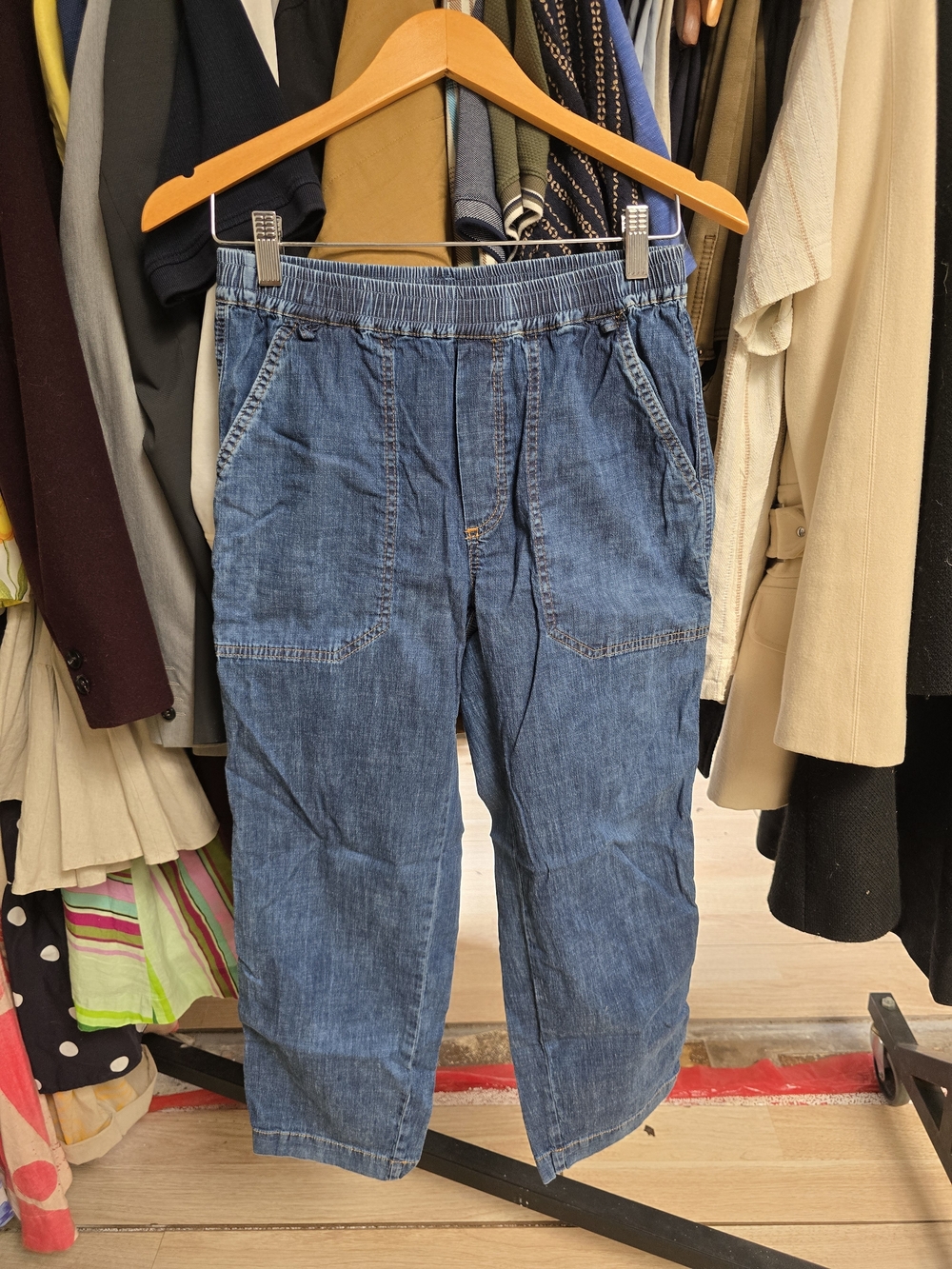 NWoT Lilla P Relaxed Denim Pants Jeans xs - Picture 6 of 11